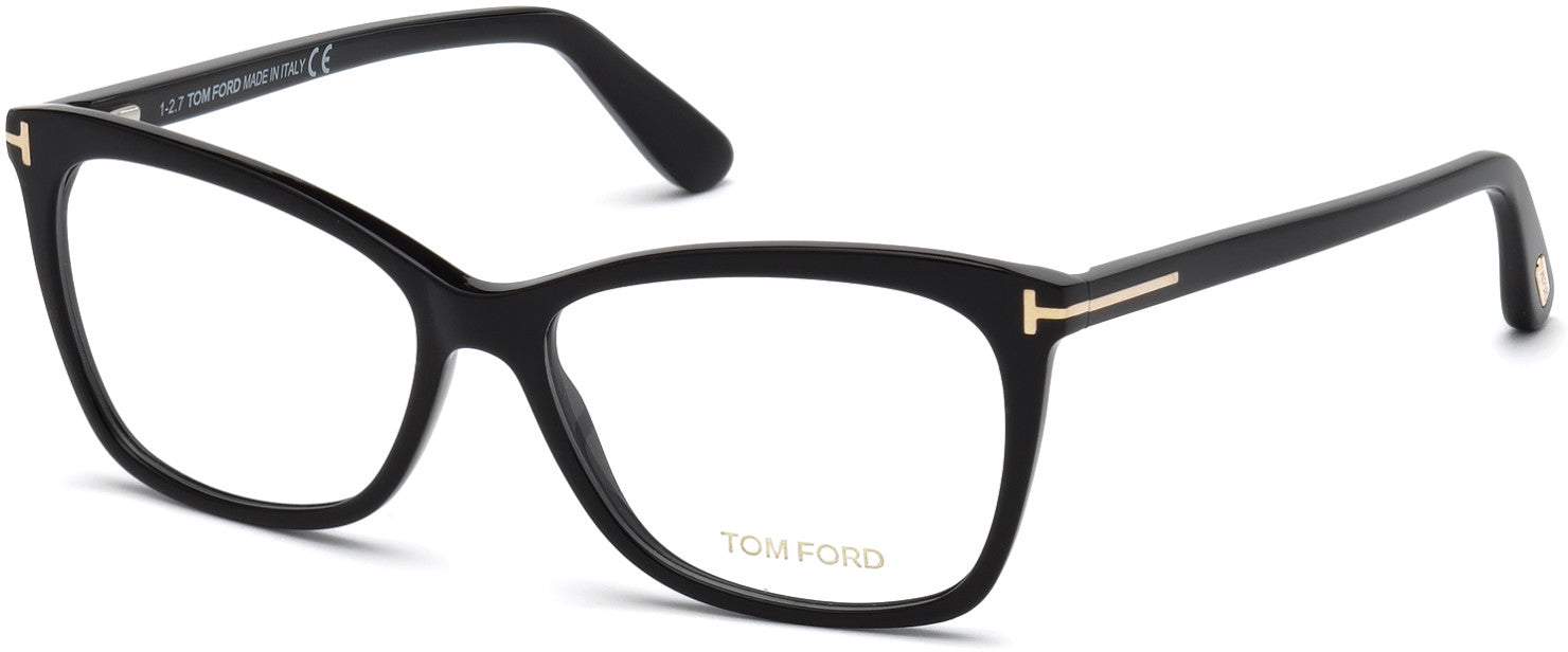 Tom Ford FT5514 Cat Eyeglasses 001-001 - Shiny Black