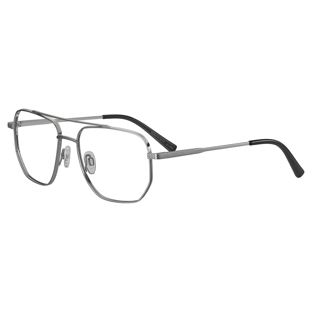Serengeti Follen Optic Eyeglasses  Shiny Silver Large