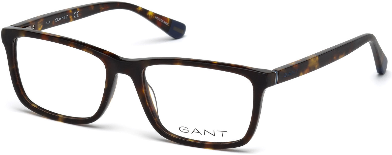 Gant GA3139 Rectangular Eyeglasses 052-052 - Dark Havana