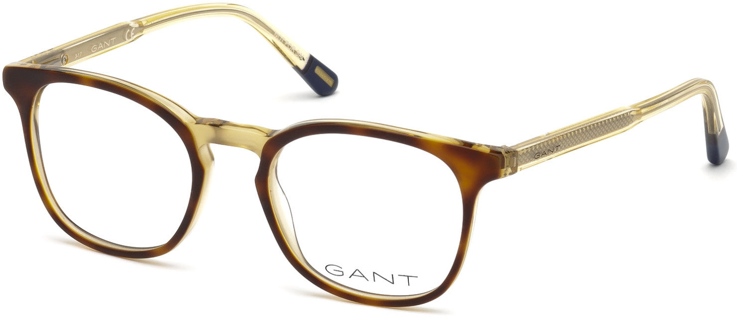 Gant GA3164 Round Eyeglasses 055-055 - Coloured Havana