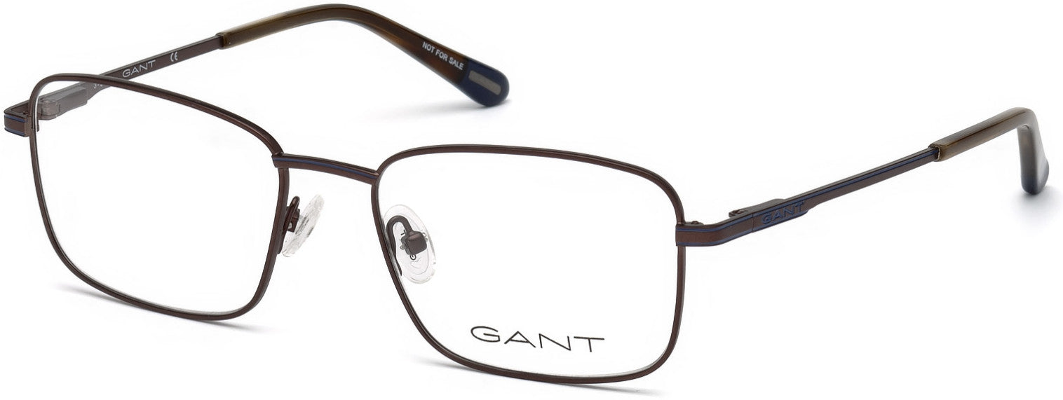 Gant GA3170 Rectangular Eyeglasses 049-049 - Matte Dark Brown