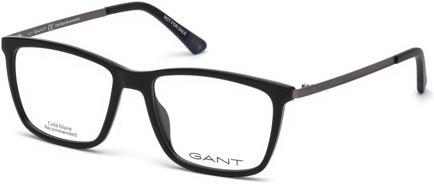 Gant GA3173 Rectangular Eyeglasses 001-001 - Shiny Black