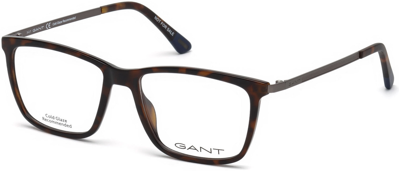 Gant GA3173 Rectangular Eyeglasses 052-052 - Dark Havana