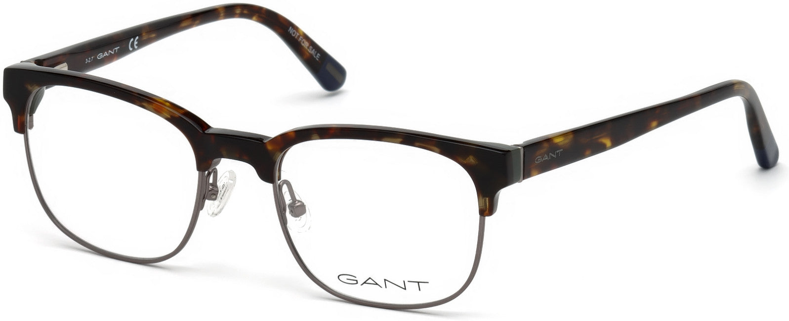 Gant GA3176 Browline Eyeglasses 052-052 - Dark Havana