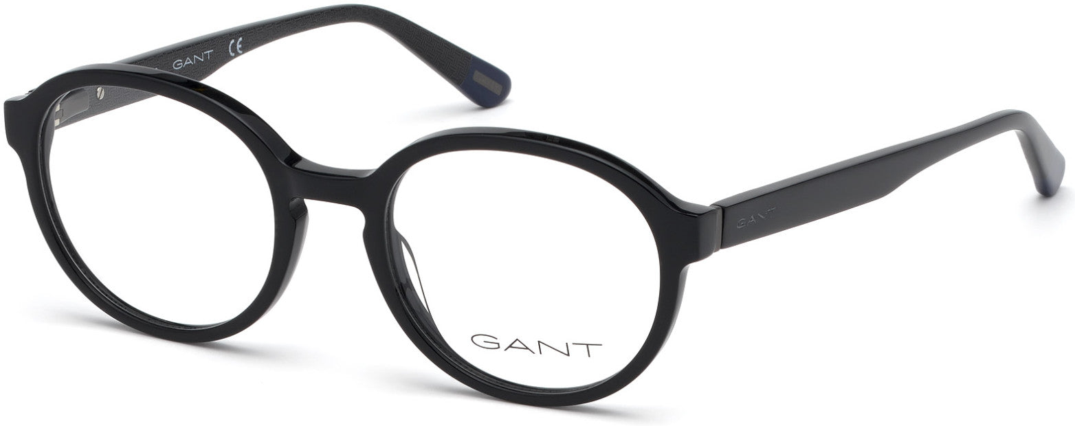 Gant GA3179 Round Eyeglasses 001-001 - Shiny Black