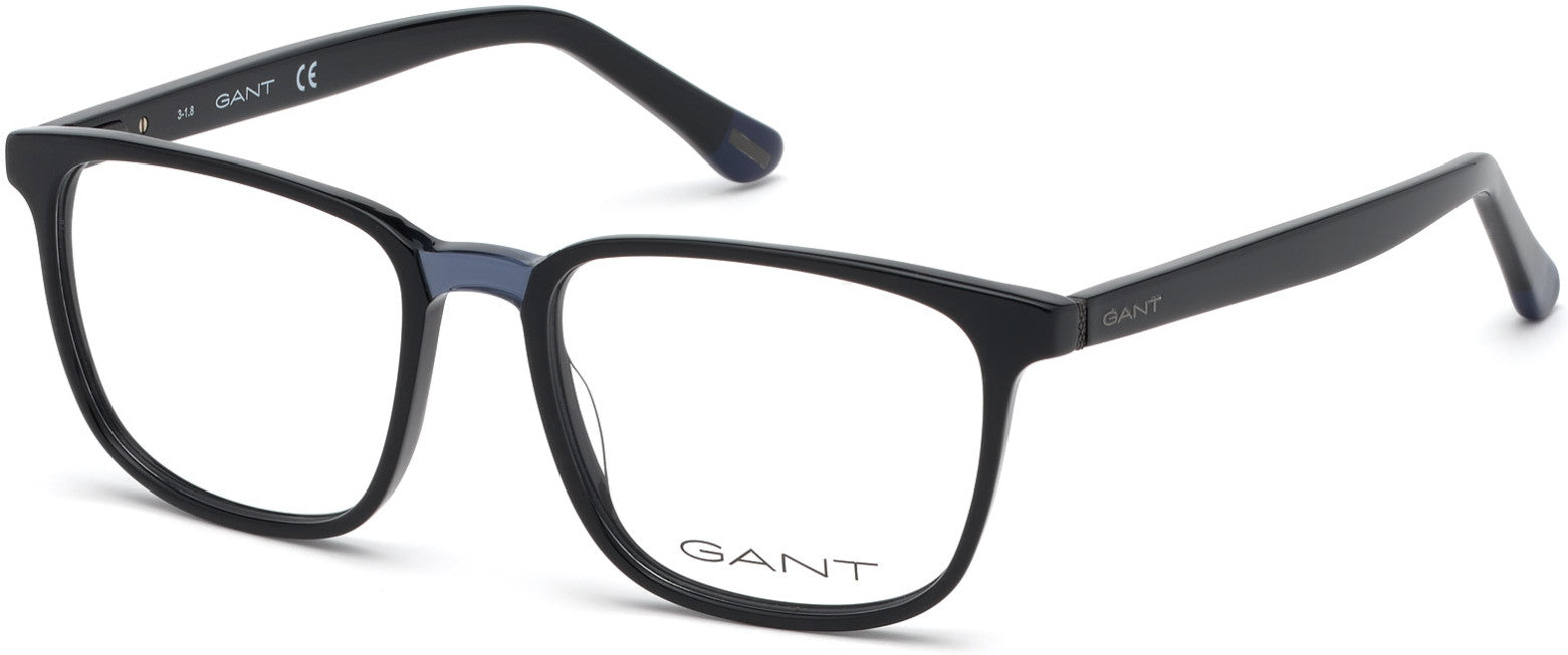 Gant GA3183 Rectangular Eyeglasses 001-001 - Shiny Black