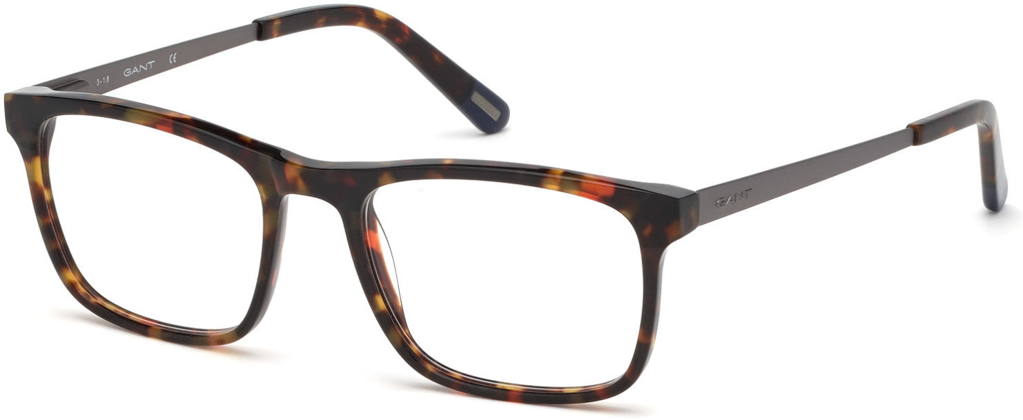 Gant GA3189 Rectangular Eyeglasses 052-052 - Dark Havana