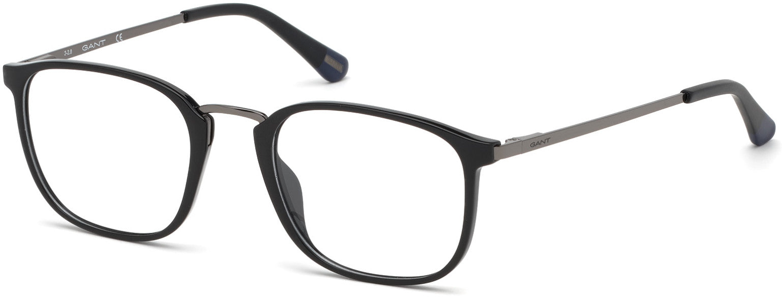 Gant GA3190 Square Eyeglasses 001-001 - Shiny Black