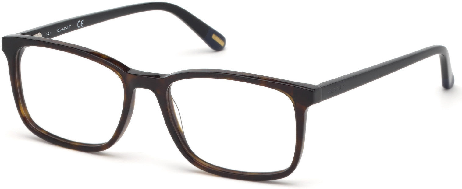 Gant GA3193 Rectangular Eyeglasses 052-052 - Dark Havana
