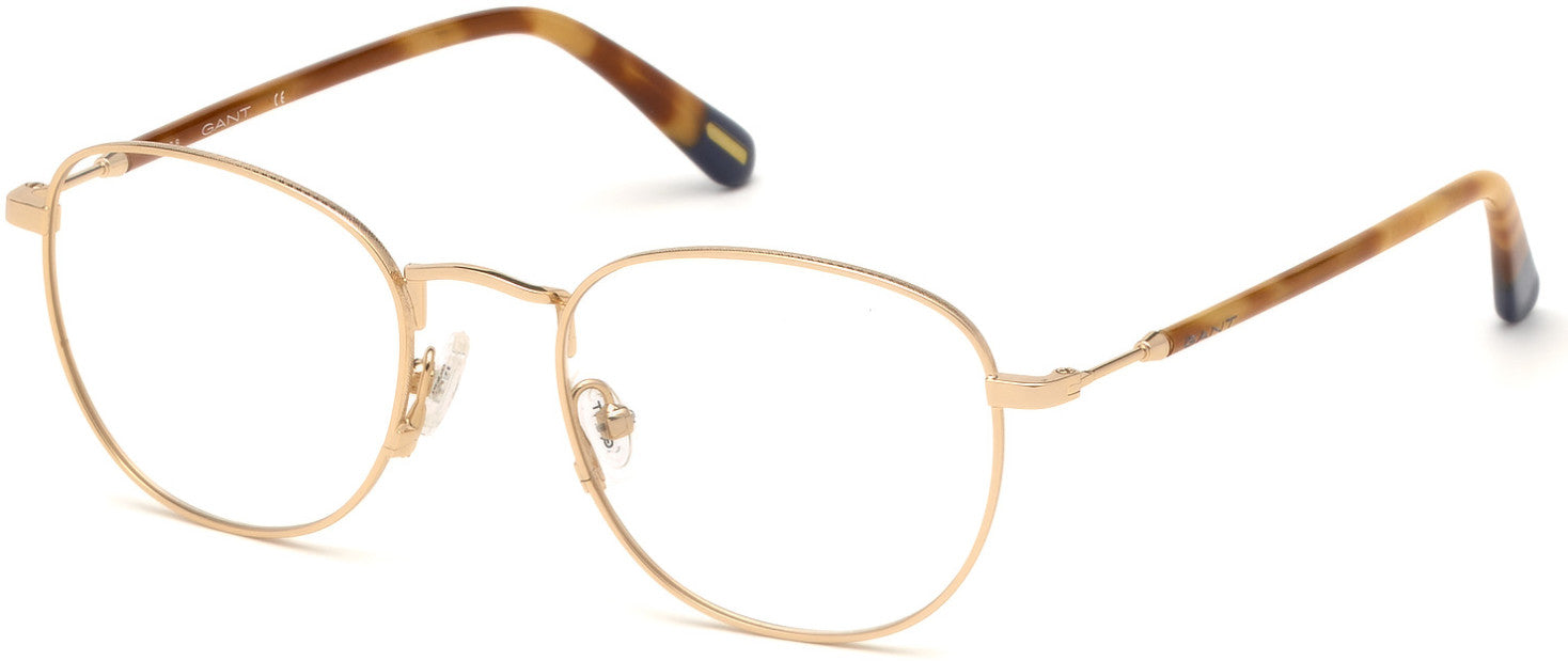 Gant GA3196 Round Eyeglasses 032-032 - Pale Gold