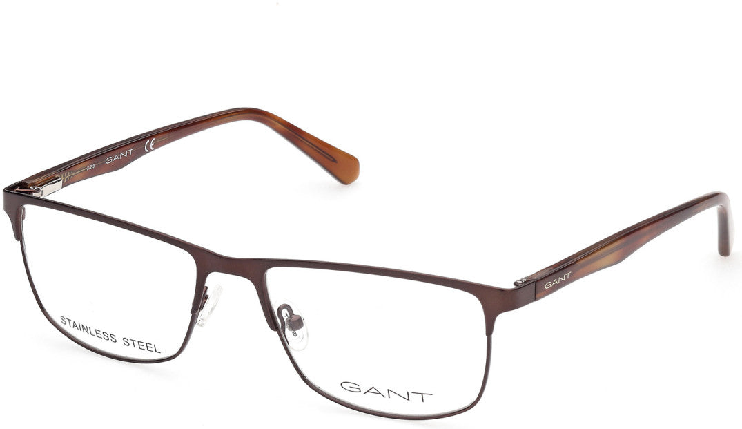 Gant GA3226 Rectangular Eyeglasses 049-049 - Matte Dark Brown