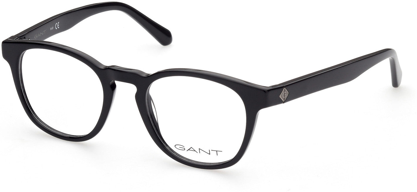 Gant GA3235 Round Eyeglasses 001-001 - Shiny Black