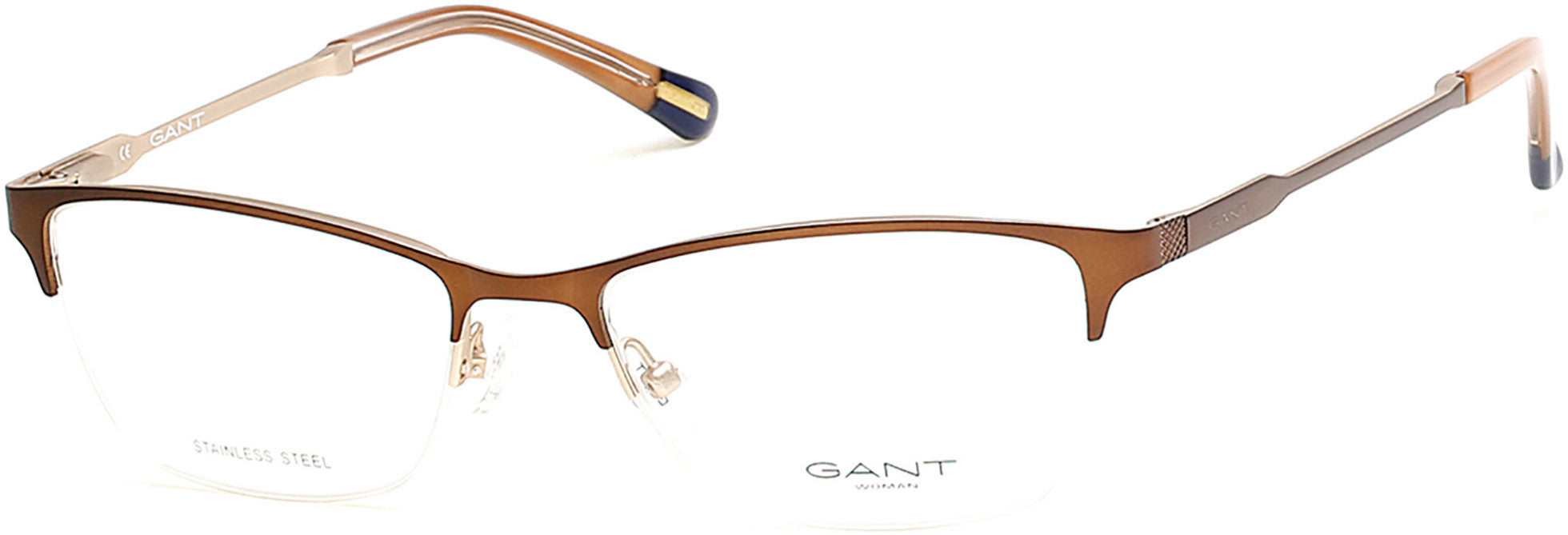 Gant GA4067 Rectangular Eyeglasses 049-049 - Matte Dark Brown