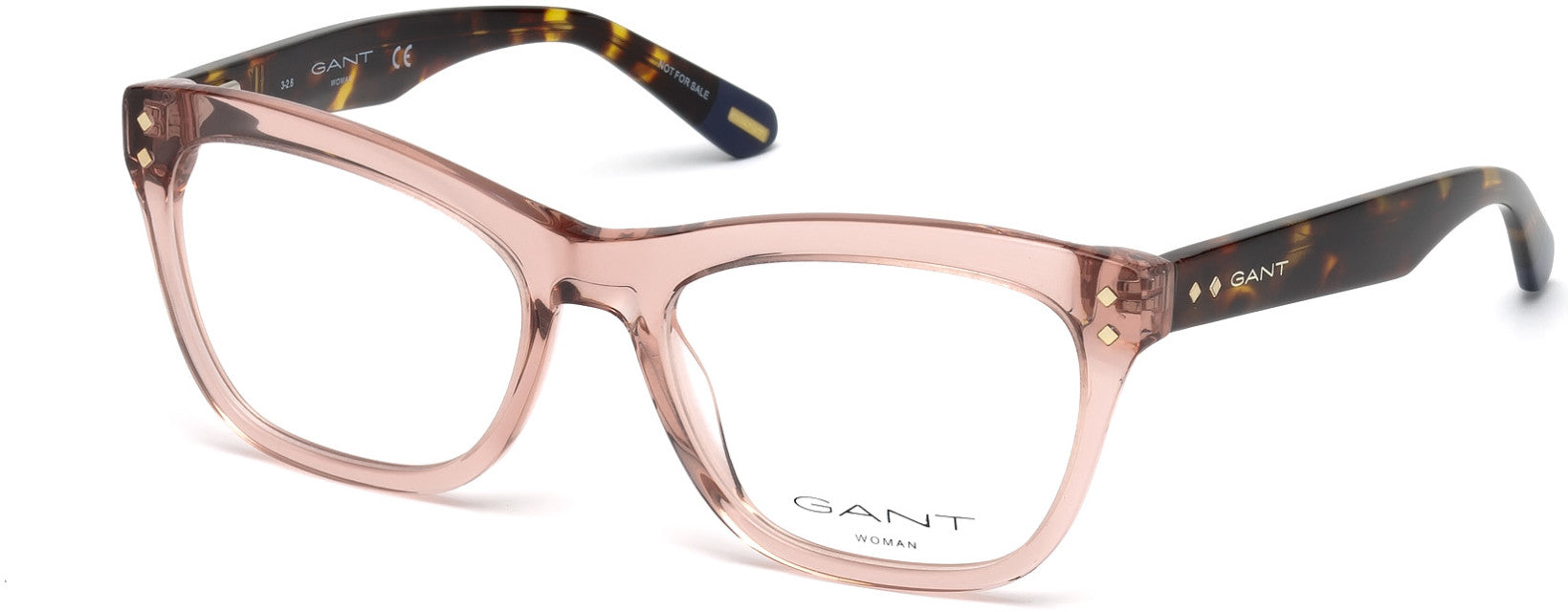 Gant GA4074 Geometric Eyeglasses 045-045 - Shiny Light Brown