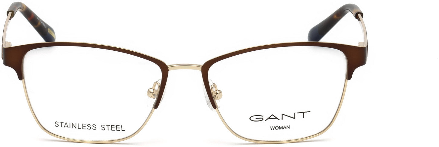 Gant GA4086 Rectangular Eyeglasses 049-049 - Matte Dark Brown