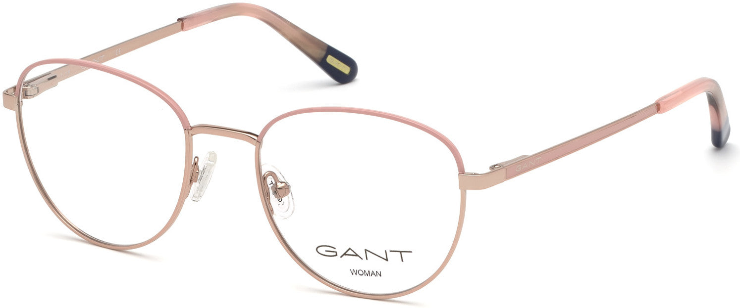Gant GA4088 Round Eyeglasses 072-072 - Shiny Pink