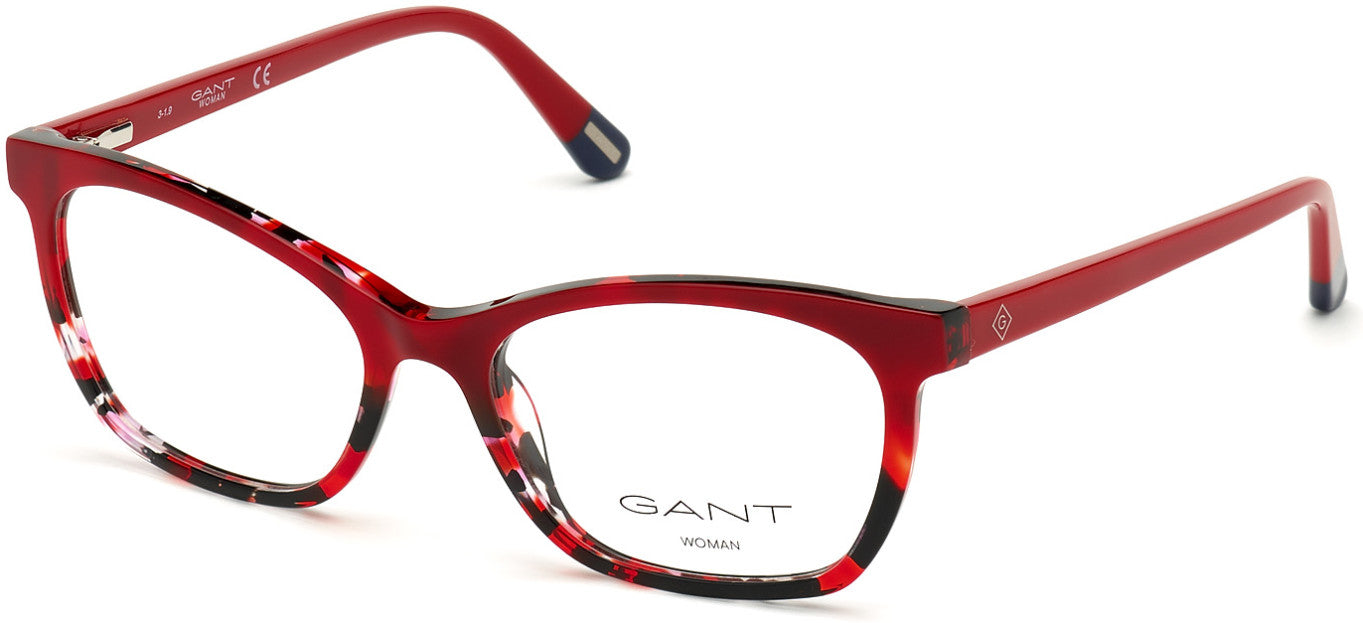 Gant GA4095 Round Eyeglasses 054-054 - Red Havana