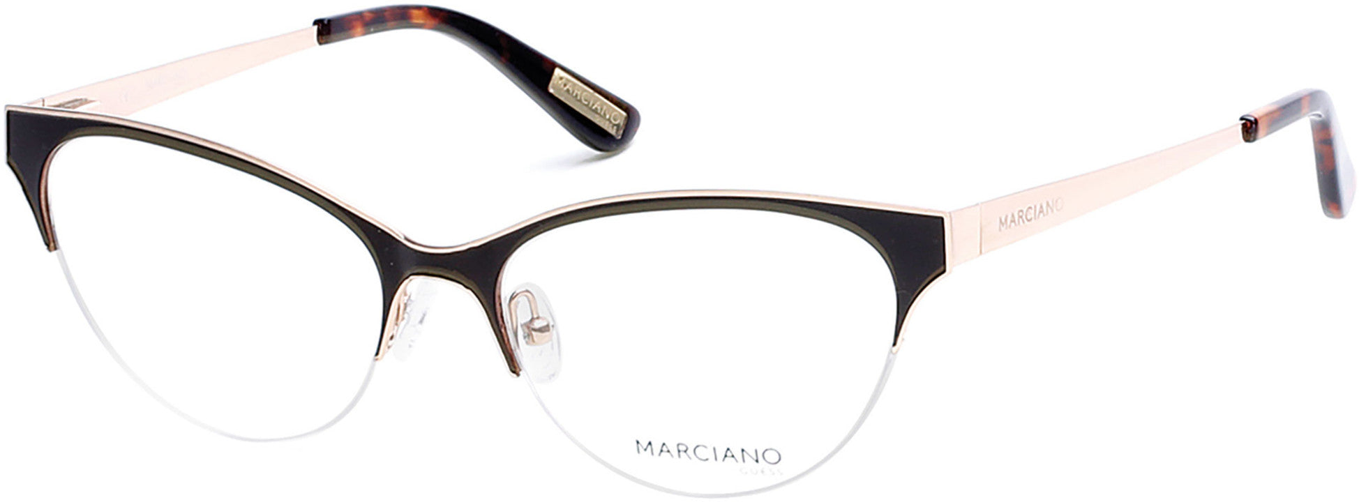 Guess By Marciano GM0277 Eyeglasses 048-048 - Shiny Dark Brown