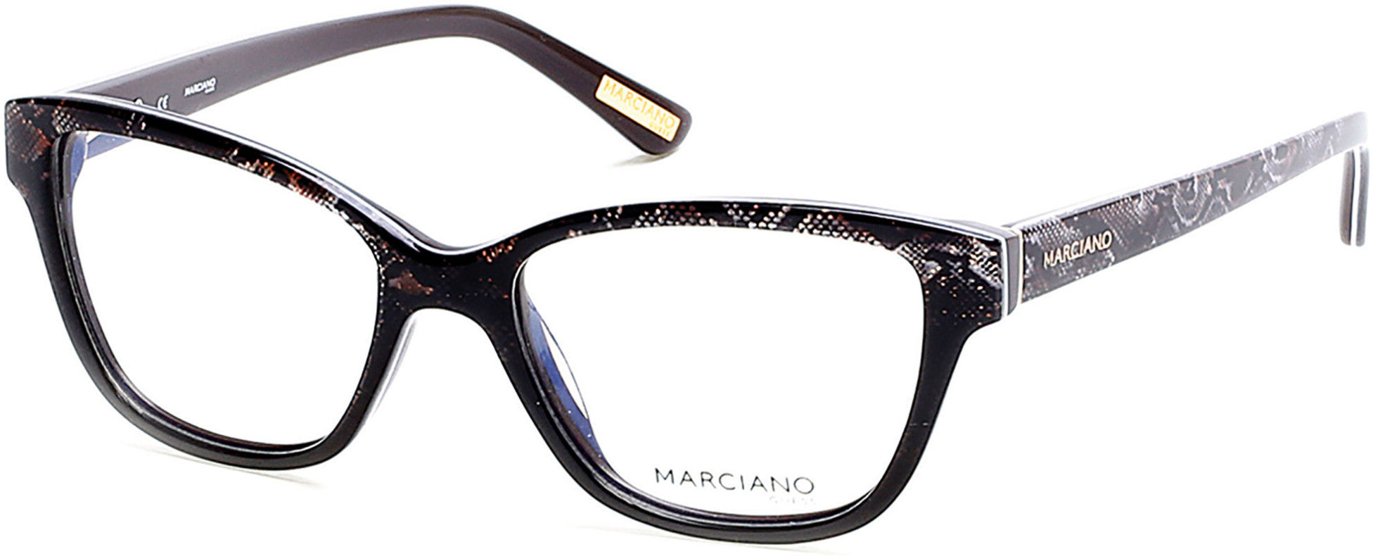 Guess By Marciano GM0280 Butterfly Eyeglasses 050-050 - Dark Brown/other