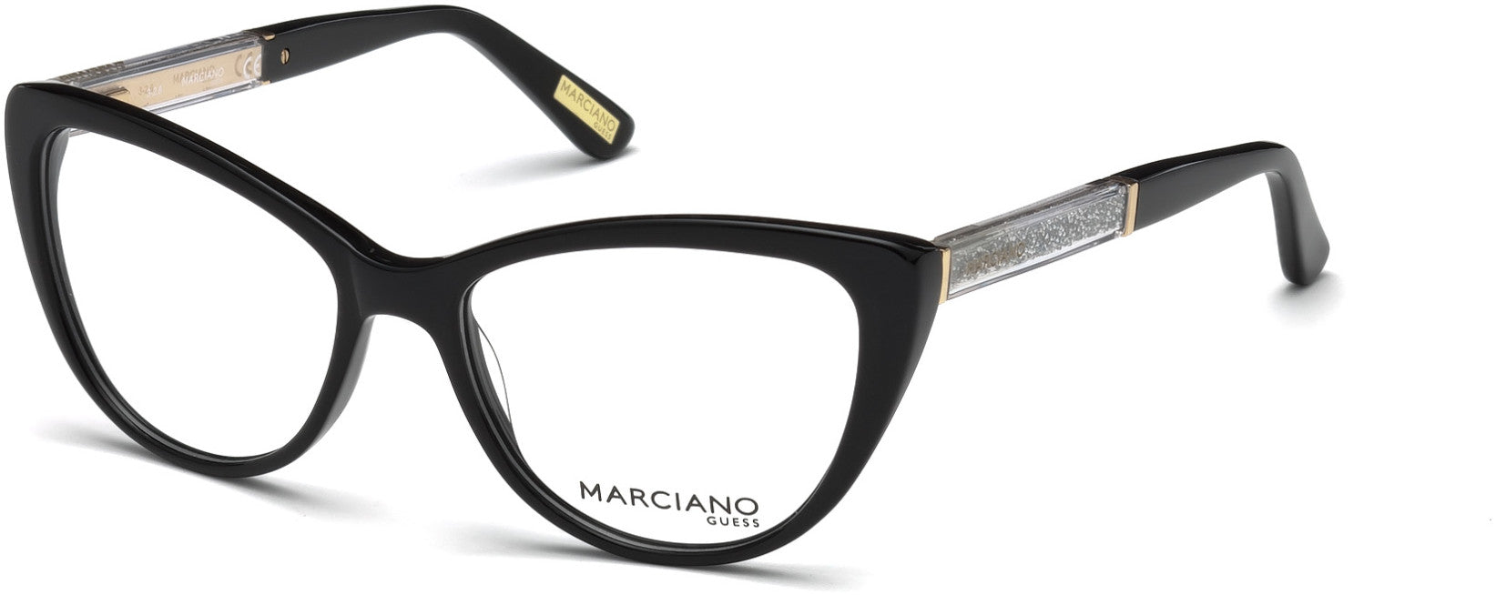 Guess By Marciano GM0312 Cat Eyeglasses 001-001 - Shiny Black