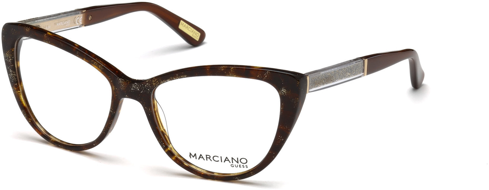 Guess By Marciano GM0312 Cat Eyeglasses 050-050 - Dark Brown/other