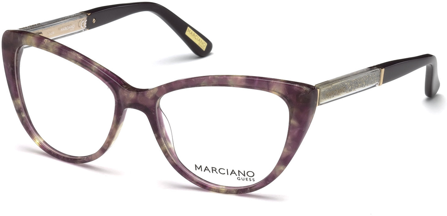 Guess By Marciano GM0312 Cat Eyeglasses 083-083 - Violet/other