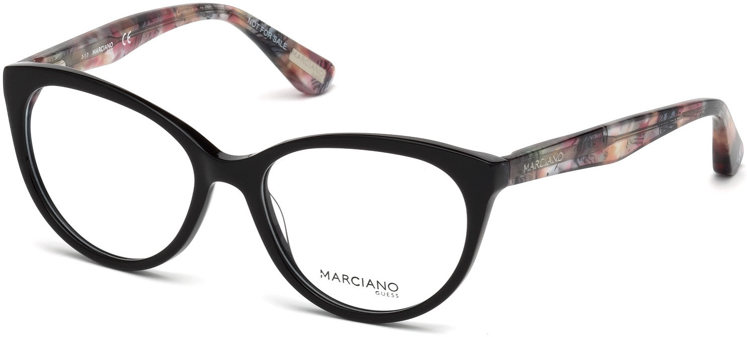 Guess By Marciano GM0315 Cat Eyeglasses 001-001 - Shiny Black