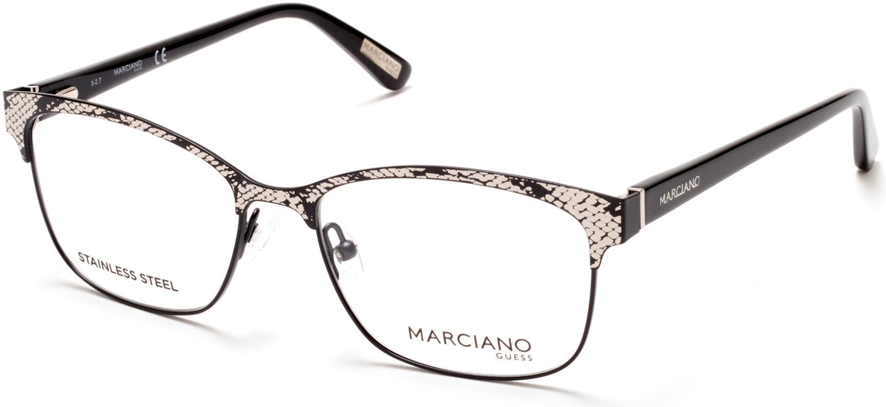 Guess By Marciano GM0318 Square Eyeglasses 002-002 - Matte Black