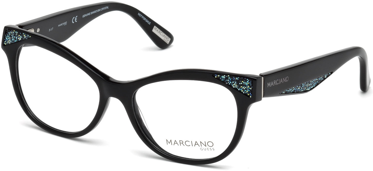 Guess By Marciano GM0320 Cat Eyeglasses 001-001 - Shiny Black