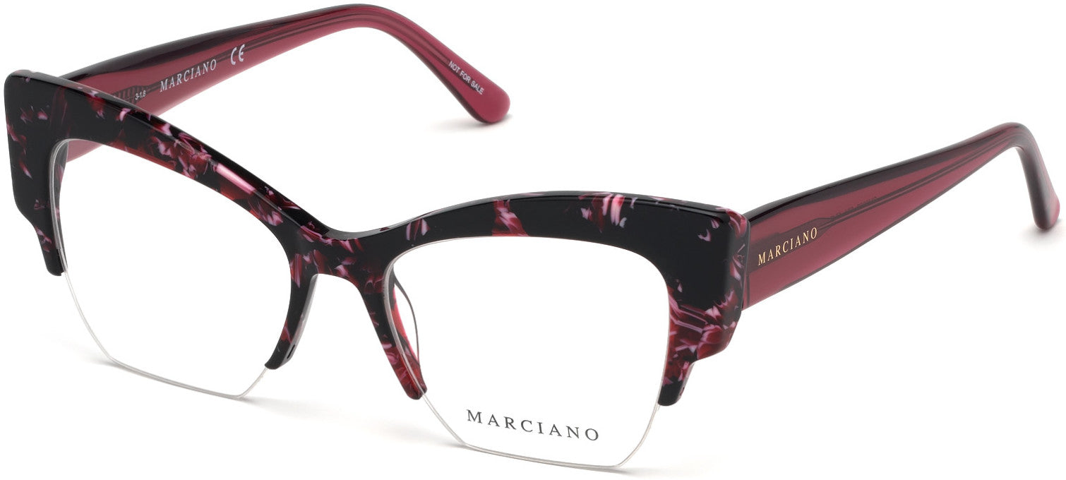 Guess By Marciano GM0329 Geometric Eyeglasses 074-074 - Pink 