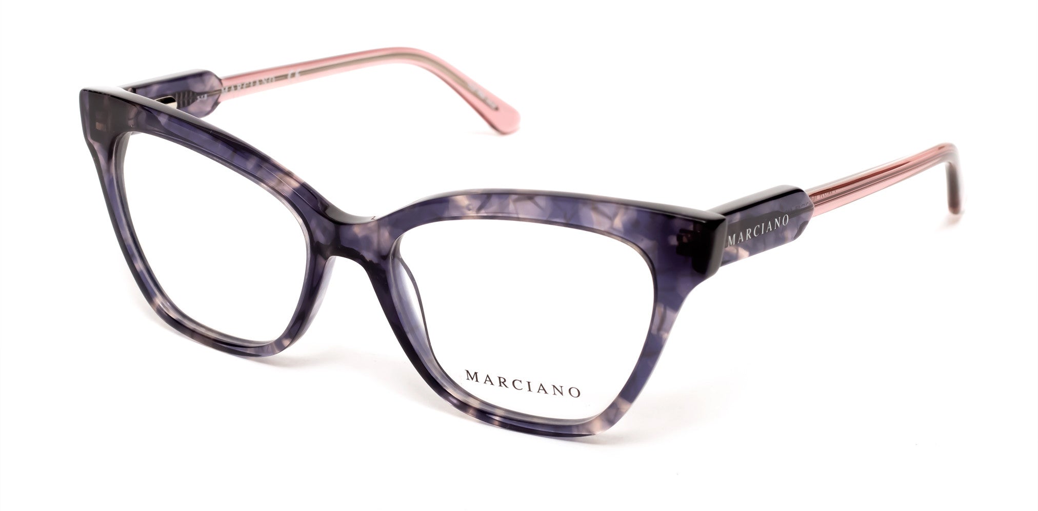 Guess By Marciano GM0331 Geometric Eyeglasses 055-055 - Coloured Havana