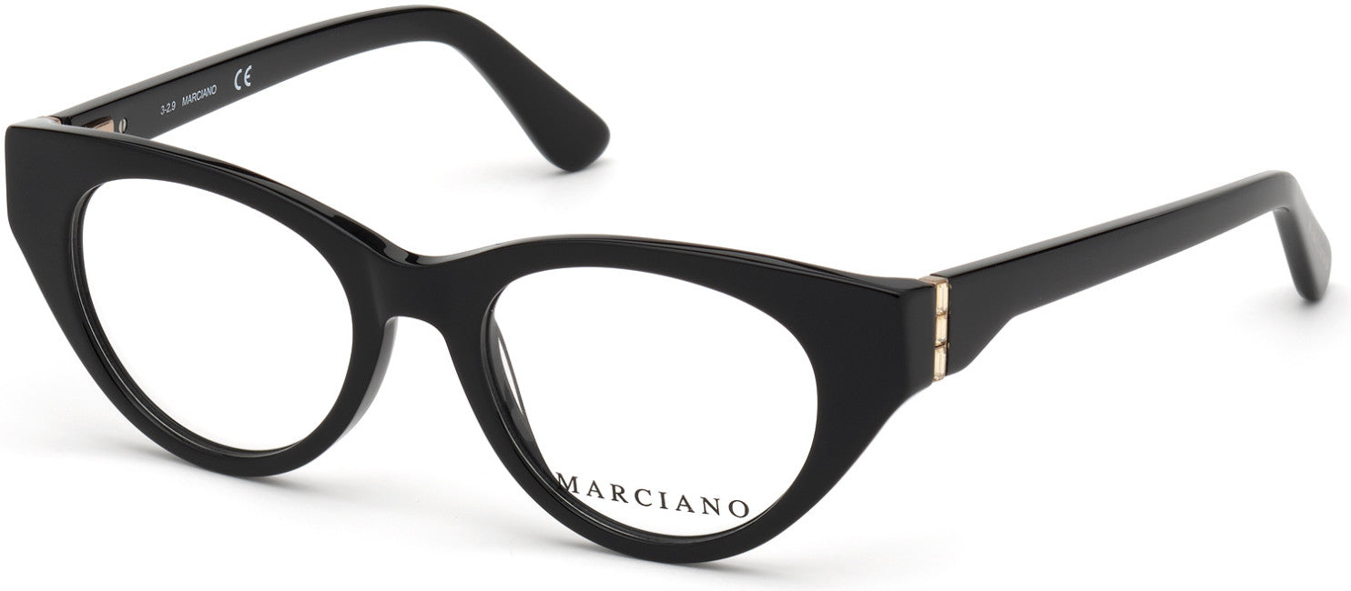 Guess By Marciano GM0362-S Cat Eyeglasses 001-001 - Shiny Black