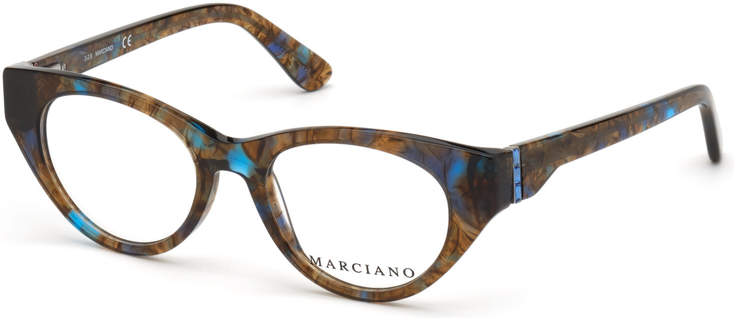 Guess By Marciano GM0362-S Cat Eyeglasses 092-092 - Blue