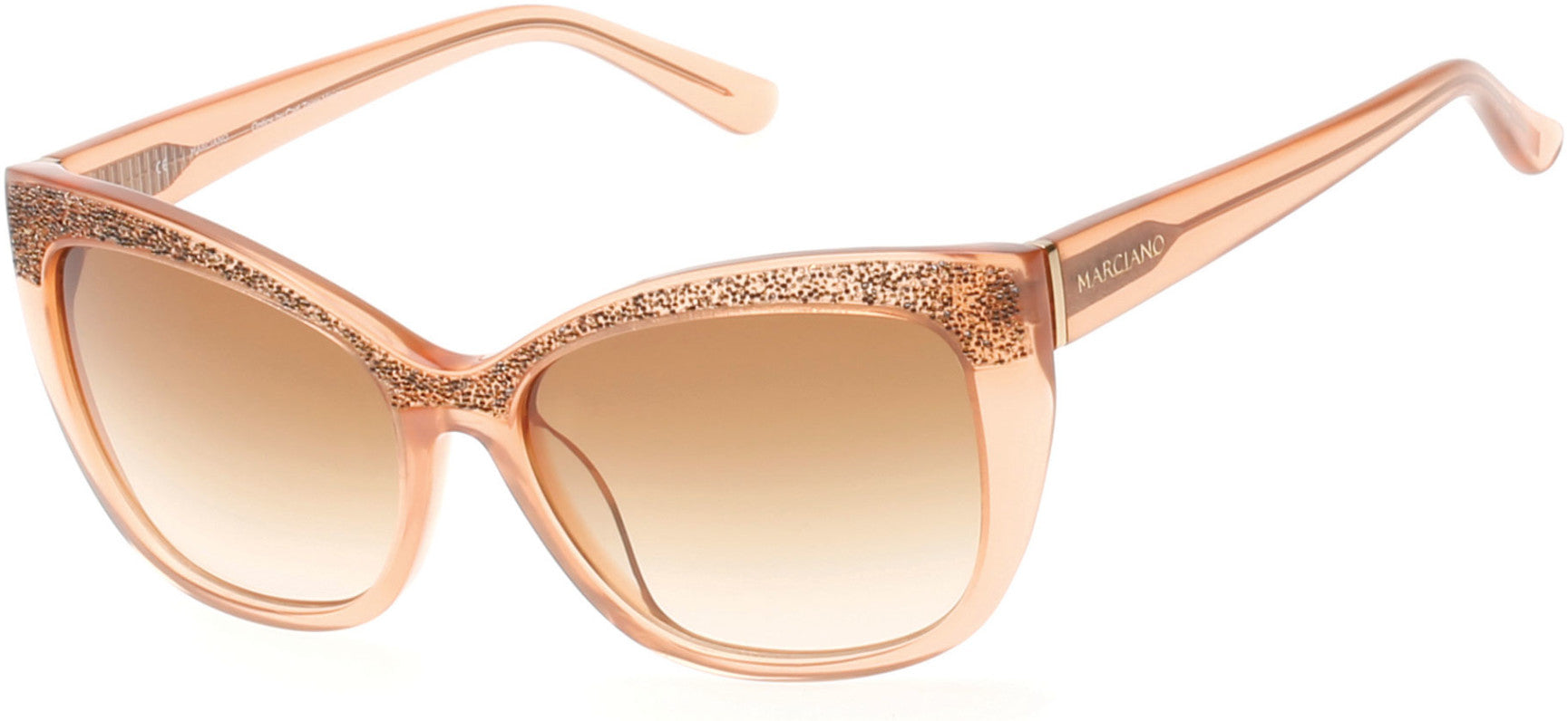 Guess By Marciano GM0730 Sunglasses 45F-45F - Shiny Light Brown / Gradient Brown