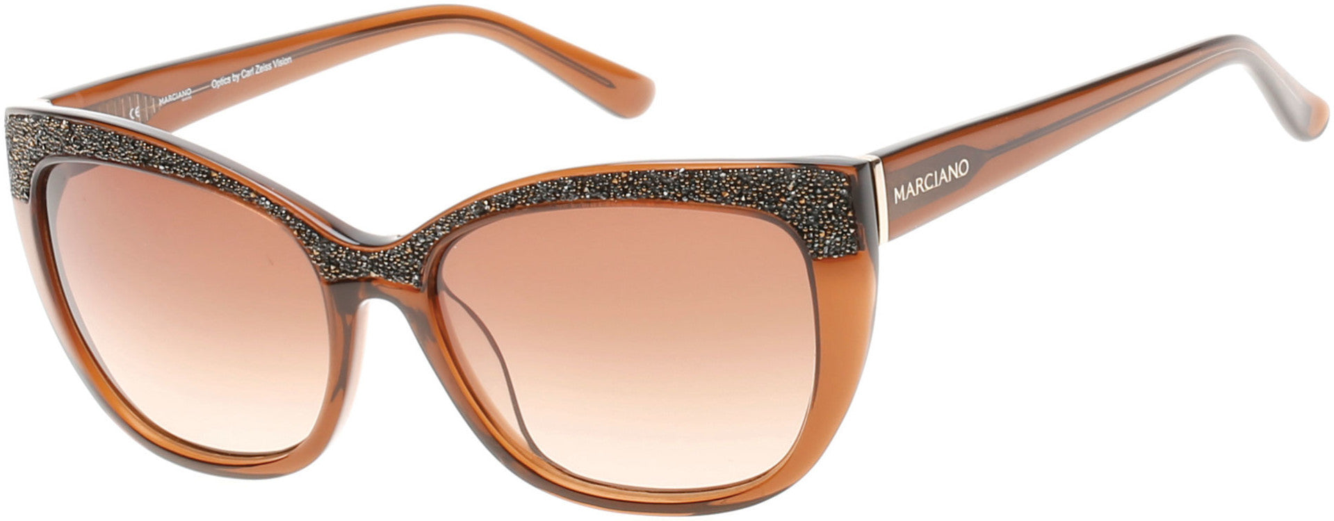 Guess By Marciano GM0730 Sunglasses 50F-50F - Dark Brown/other / Gradient Brown