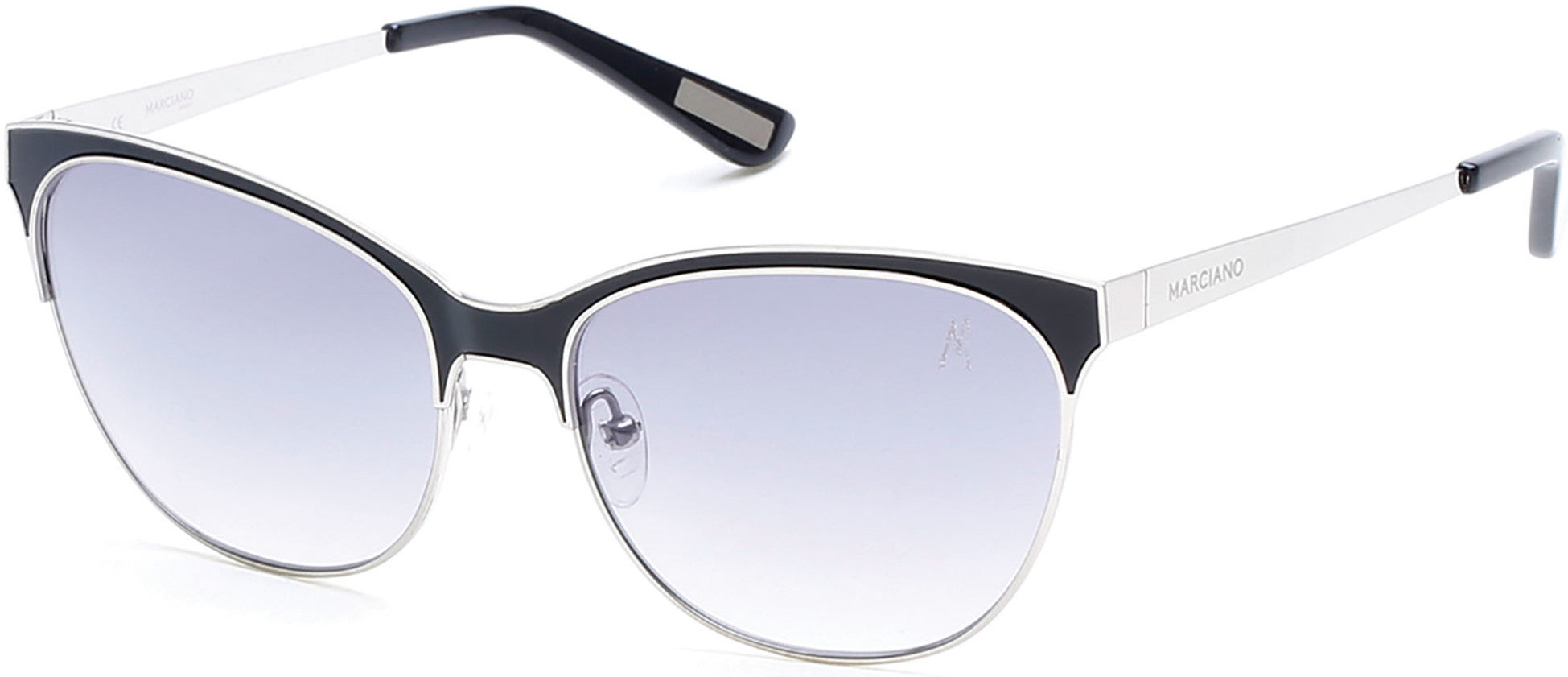 Guess By Marciano GM0750 Sunglasses 01B-01B - Shiny Black  / Gradient Smoke