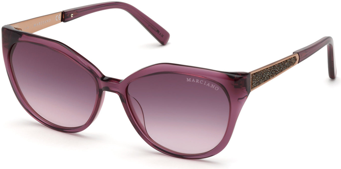 Guess By Marciano GM0804 Geometric Sunglasses 75Z-75Z - Shiny Fuxia / Gradient Or Mirror Violet