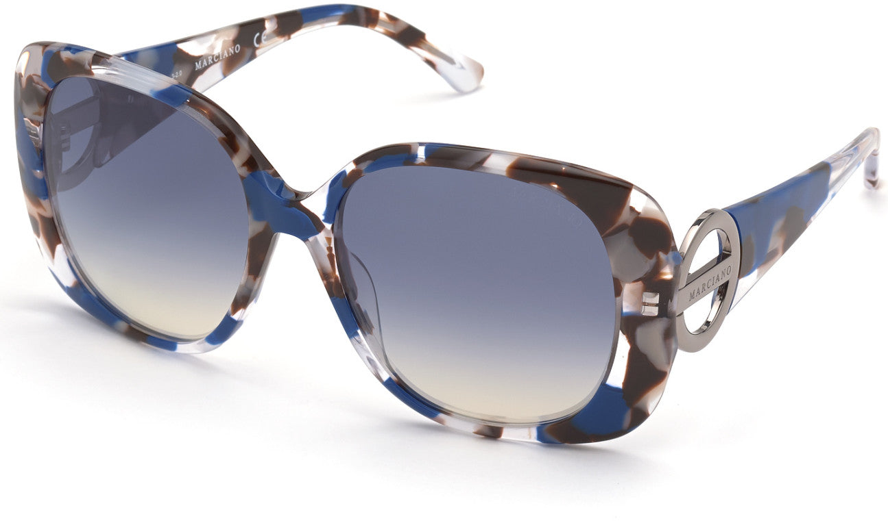 Guess By Marciano GM0815 Square Sunglasses 92W-92W - Blue / Gradient Blue
