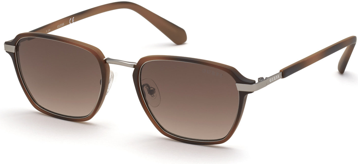 Guess GU00030 Square Sunglasses 53F-53F - Blonde Havana / Gradient Brown
