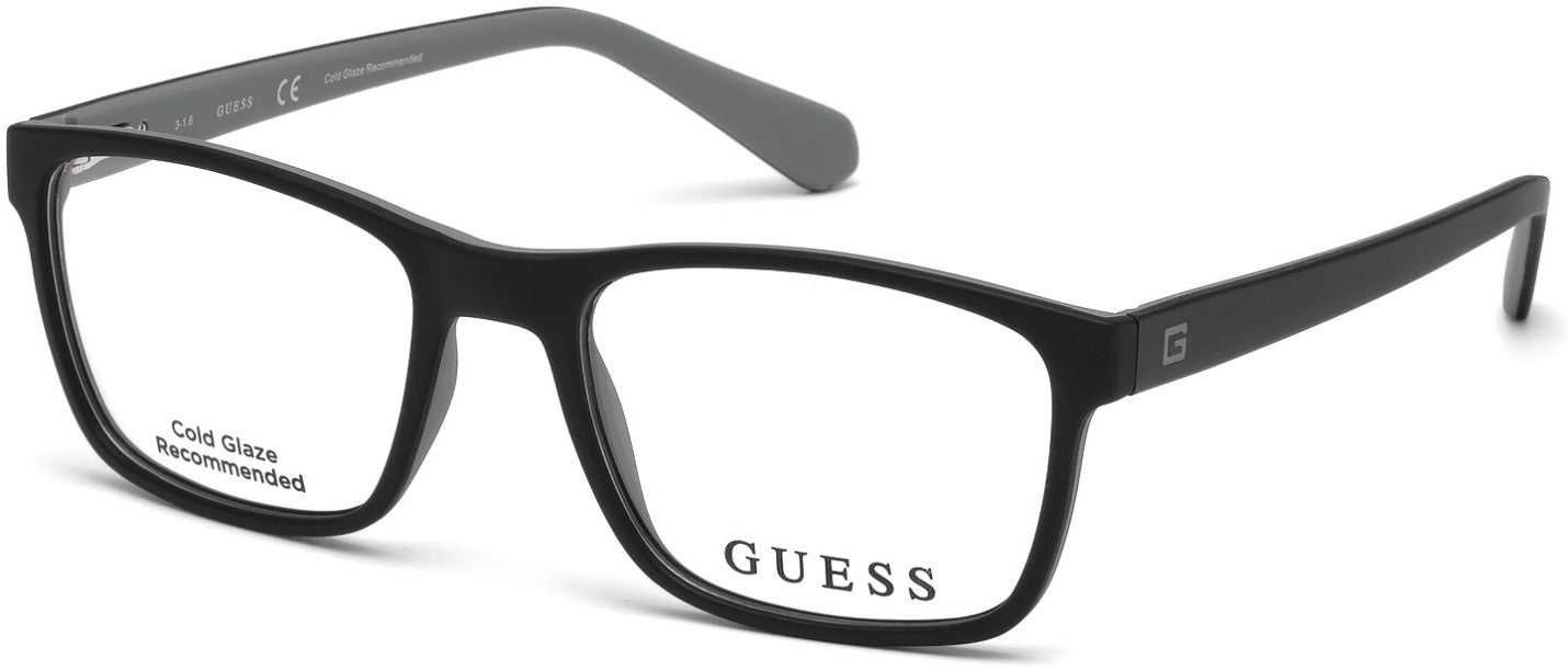 Guess GU1908 Geometric Eyeglasses 091-004 - Black/white
