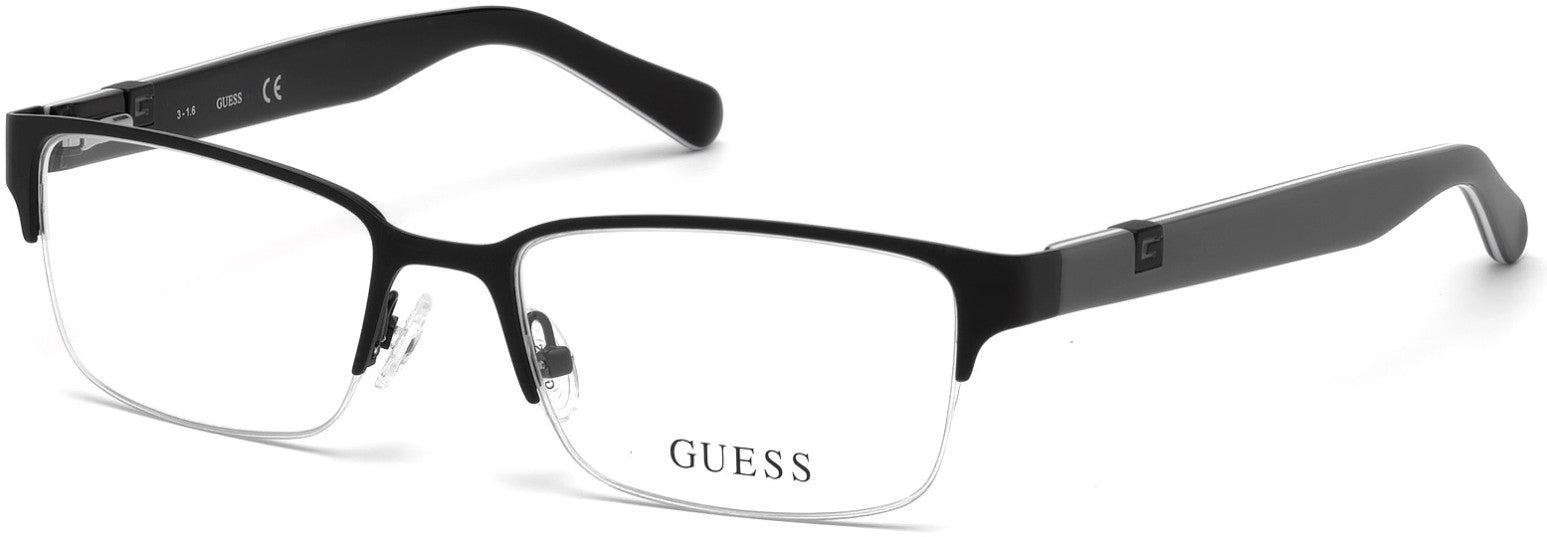 Guess GU1911 Geometric Eyeglasses 002-002 - Matte Black
