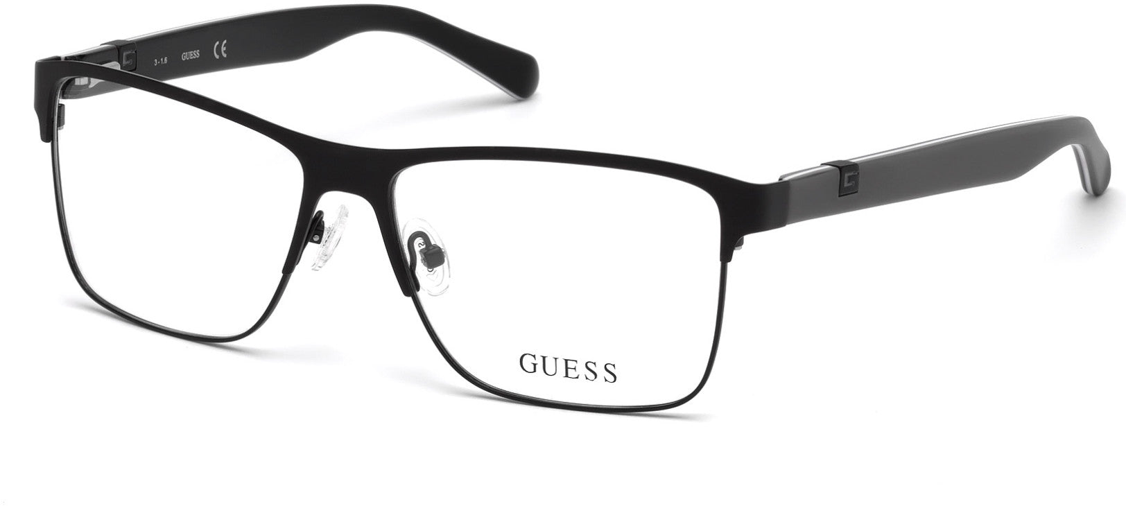 Guess GU1912 Geometric Eyeglasses 002-002 - Matte Black