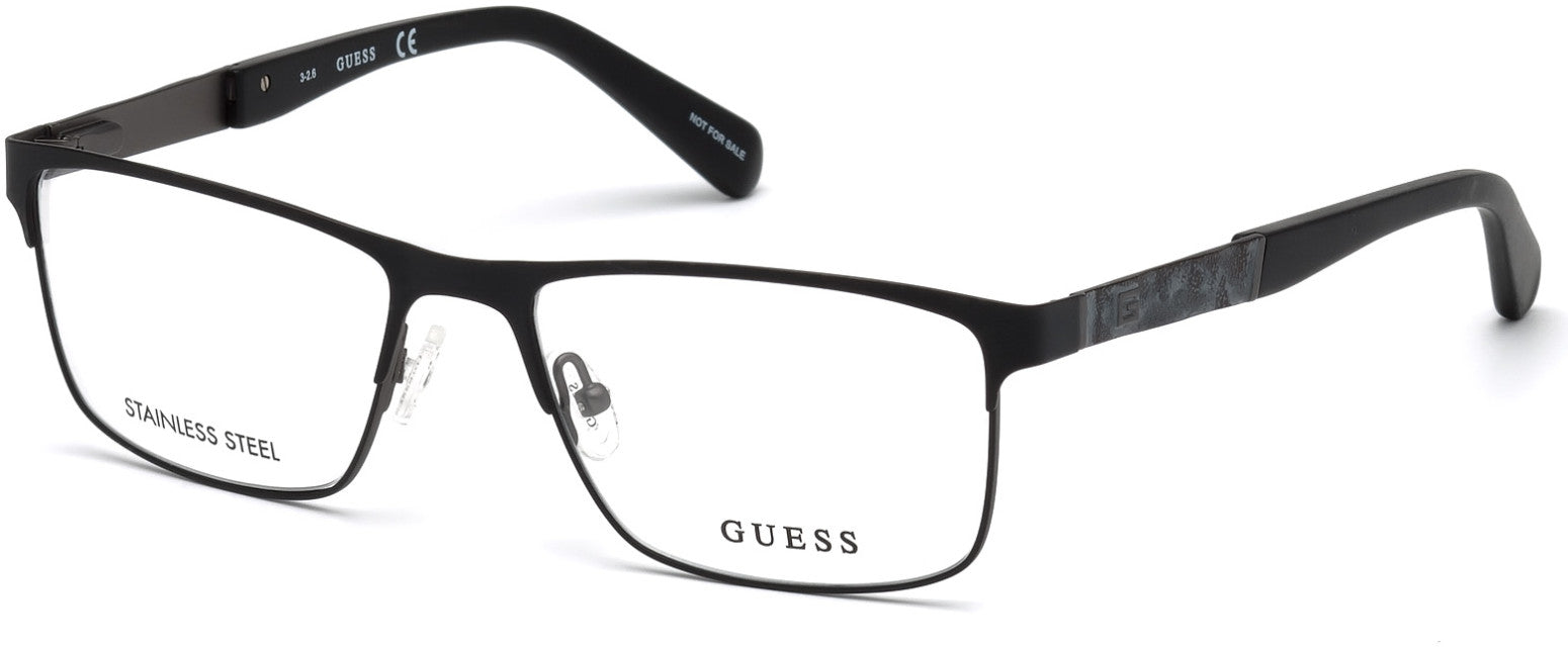 Guess GU1928 Geometric Eyeglasses 002-002 - Matte Black