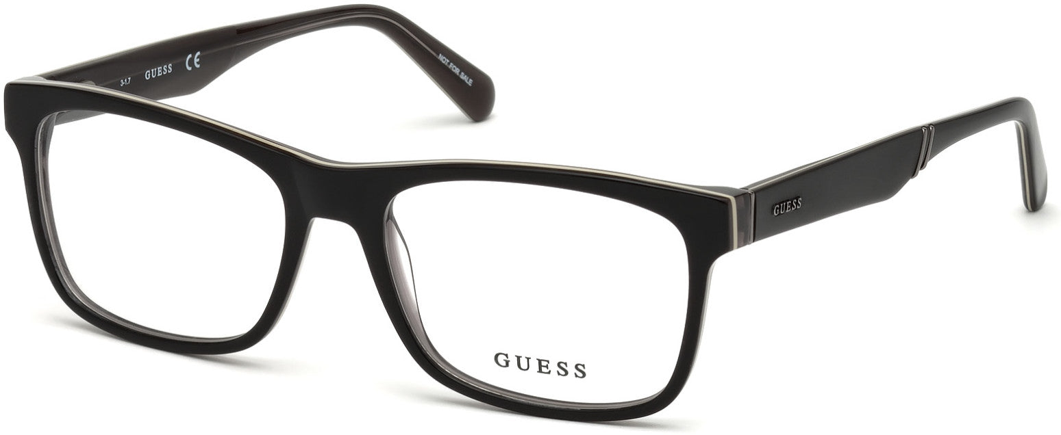 Guess GU1943-F Rectangular Eyeglasses 002-002 - Matte Black
