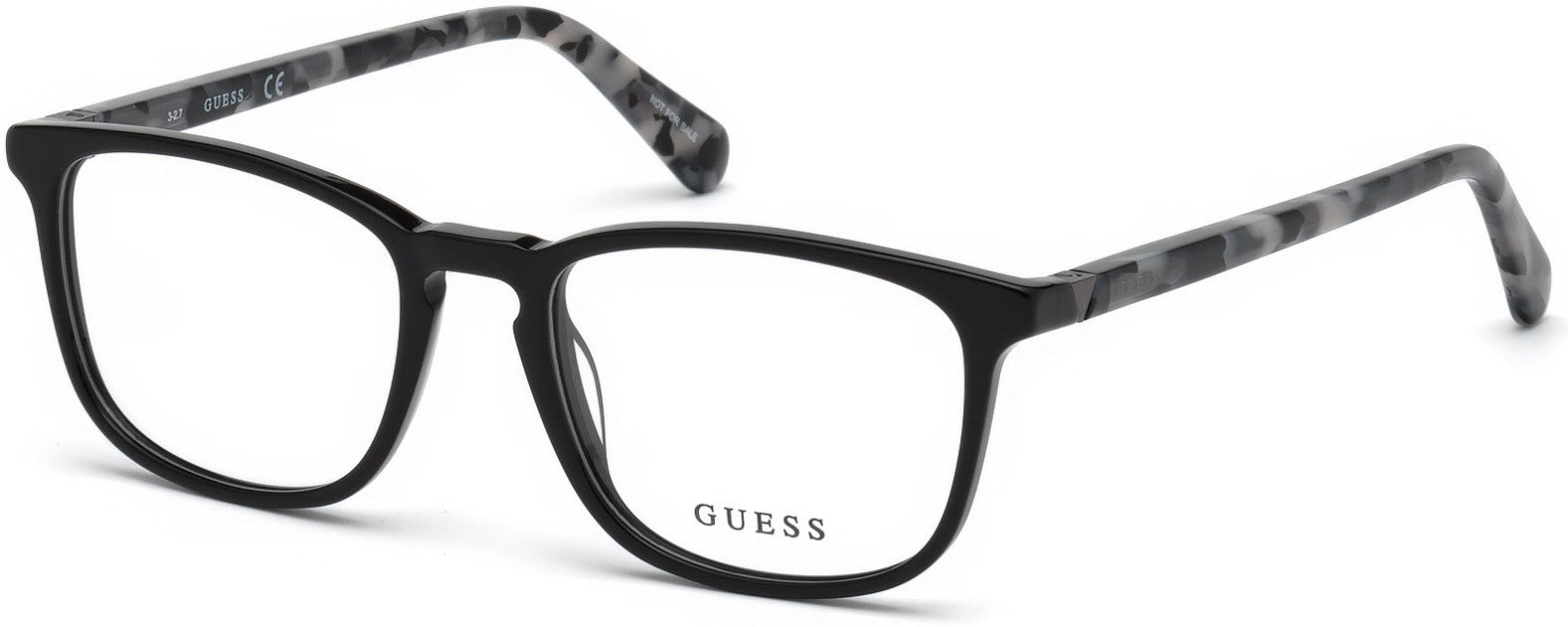 Guess GU1950 Rectangular Eyeglasses 001-001 - Shiny Black