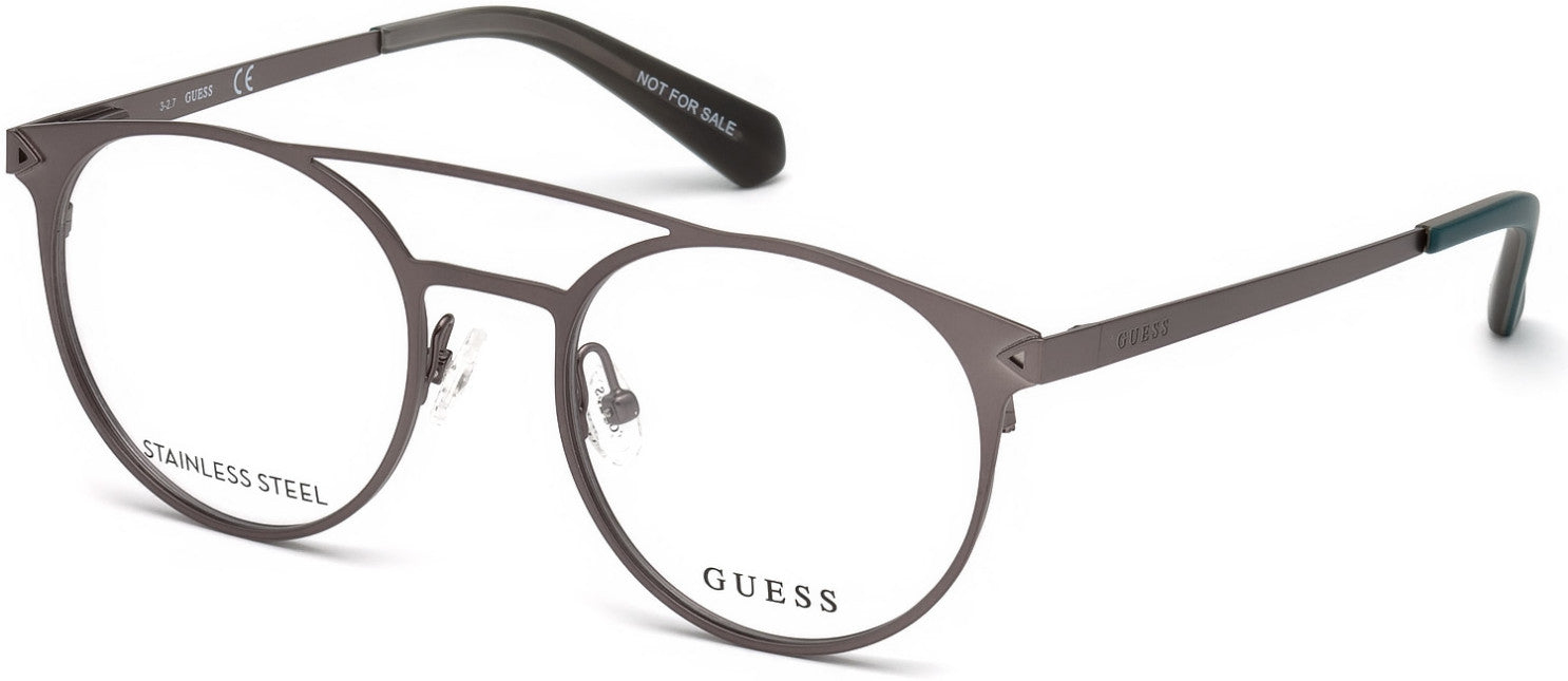 Guess GU1956 Round Eyeglasses 009-009 - Matte Gunmetal