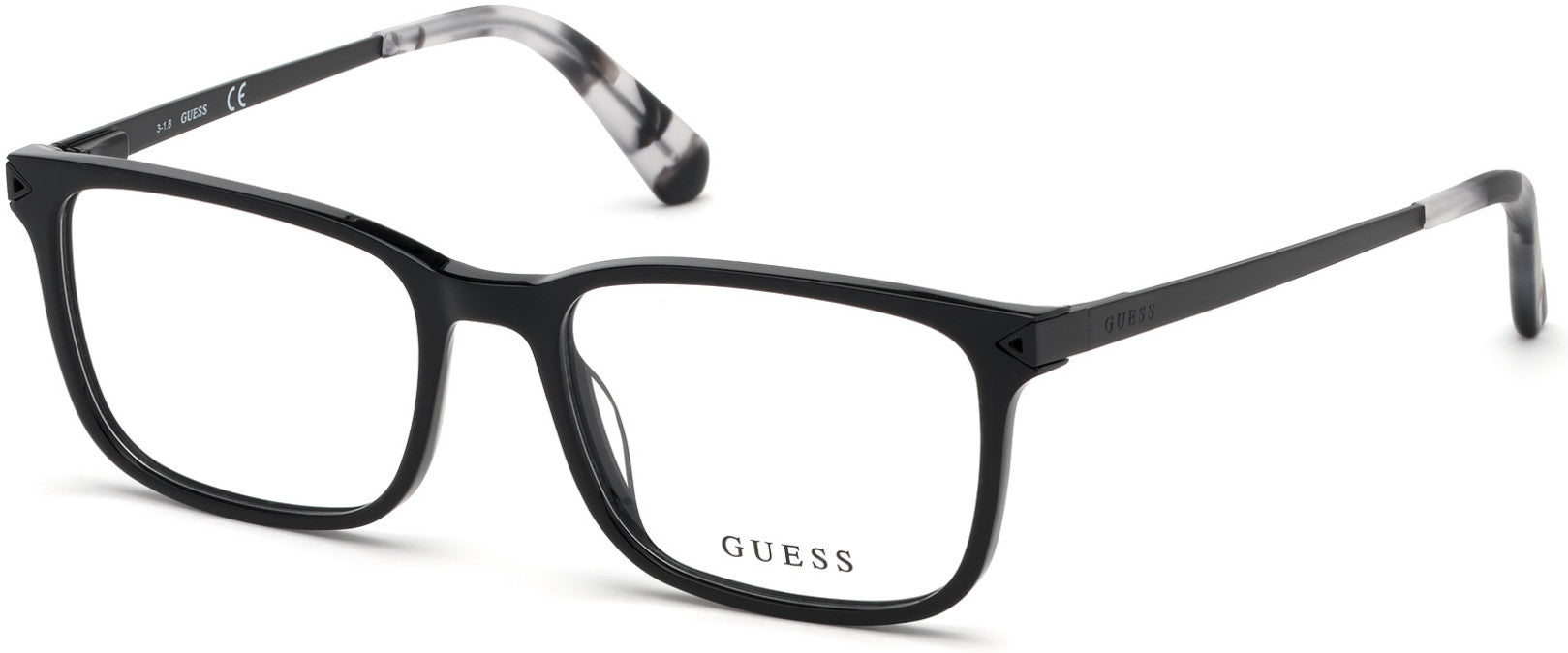 Guess GU1963-F Geometric Eyeglasses 005-005 - Black