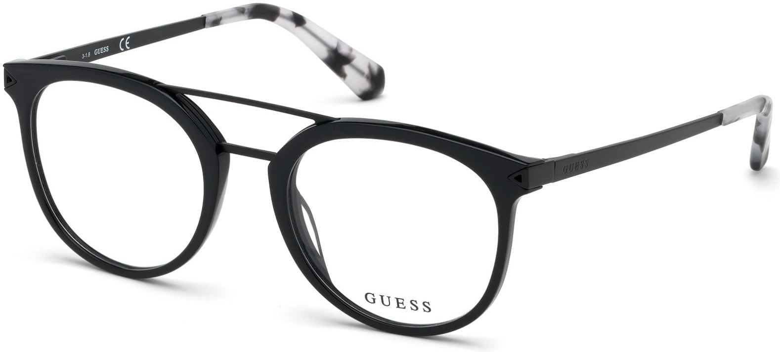Guess GU1964 Round Eyeglasses 005-005 - Black