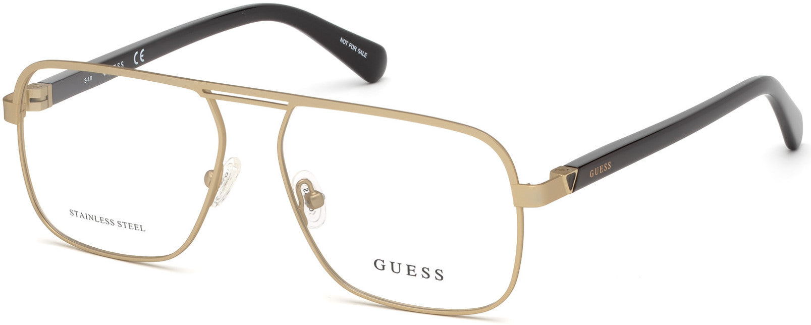 Guess GU1966 Geometric Eyeglasses 032-032 - Pale Gold