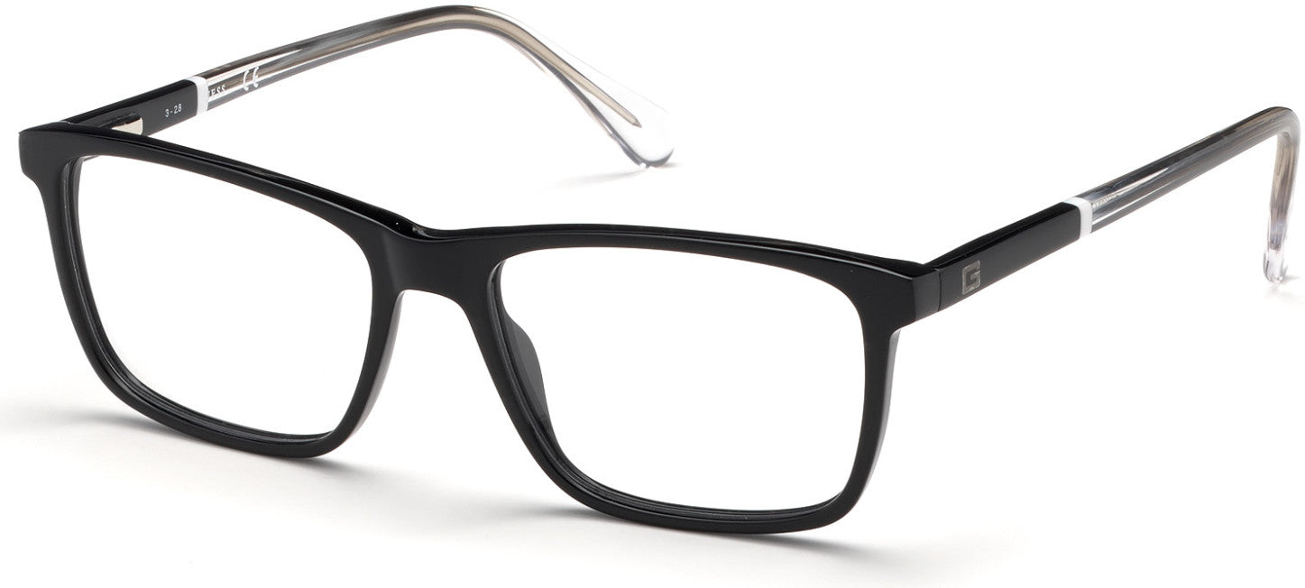Guess GU1971-F Geometric Eyeglasses 001-001 - Shiny Black